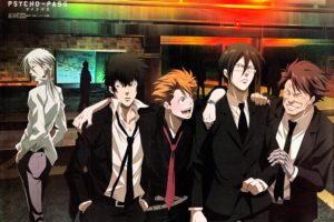brunettes, Pants, Streets, Suit, Tie, Glasses, Long, Hair, Belts, Outdoors, Short, Hair, Smiling, Blush, Shirts, Open, Mouth, Drunk, Anime, Boys, Closed, Eyes, Gray, Eyes, White, Hair, Orange, Hair, Mechanical,