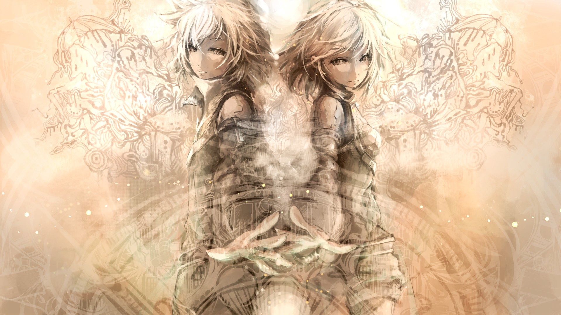 vocaloid, Kagamine, Rin, Kagamine, Len, Artwork, Anime, Boys, Anime, Girls Wallpaper