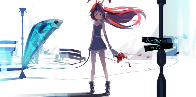 cartoons, K on , Long, Hair, Digital, Art, Drawings, Anime, Girls HD Wallpaper Desktop Background