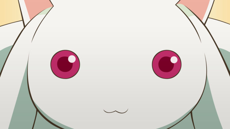 red, Eyes, Mahou, Shoujo, Madoka, Magica, Anime, Kyubey HD Wallpaper Desktop Background