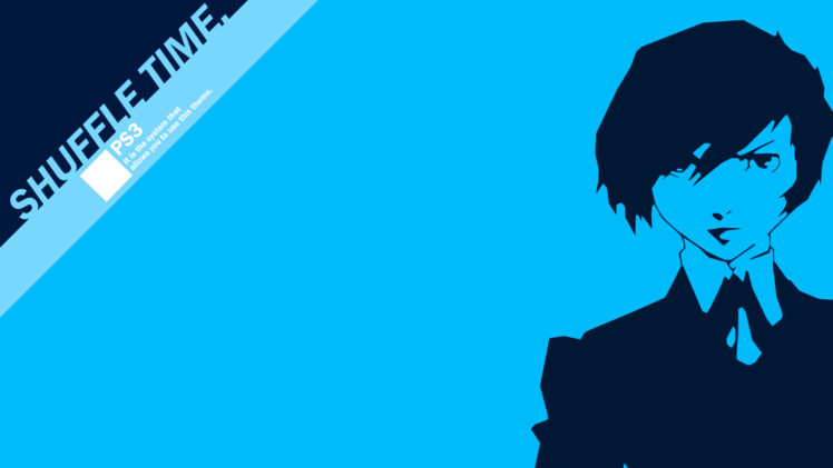 blue, Persona, Series, Persona, 3, Simple, Background, Arisato, Minato HD Wallpaper Desktop Background