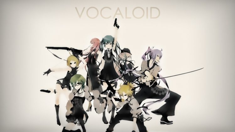vocaloid, Hatsune, Miku, Megurine, Luka, Kagamine, Rin, Kagamine, Len, Megpoid, Gumi, Kamui, Gakupo HD Wallpaper Desktop Background