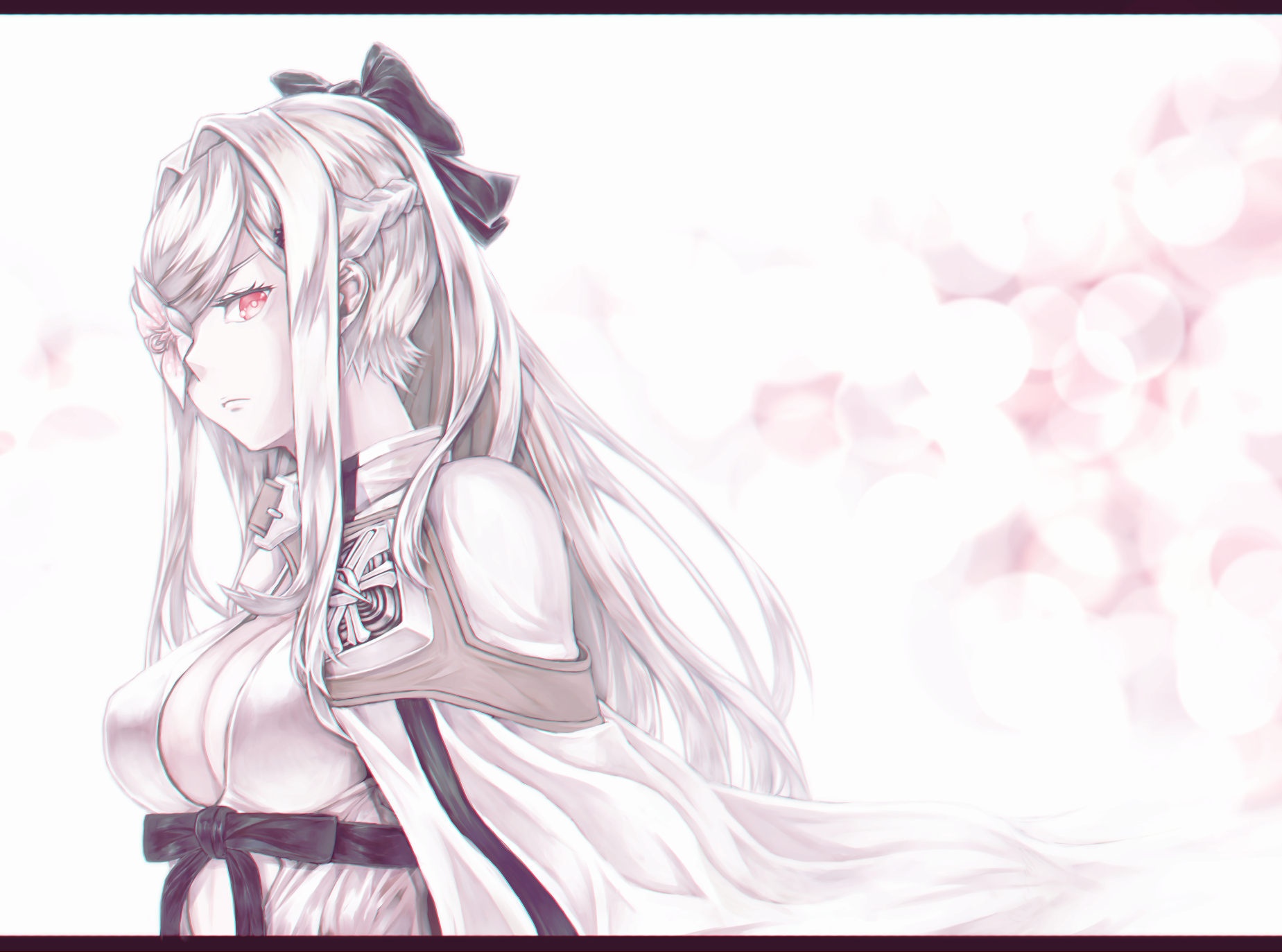 drag on, Dragoon, Mstm, Red, Eyes, White, Hair, Zero,  drag on, Dragoon Wallpaper