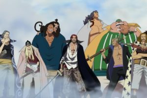 one, Piece,  anime , Pirates, Shanks