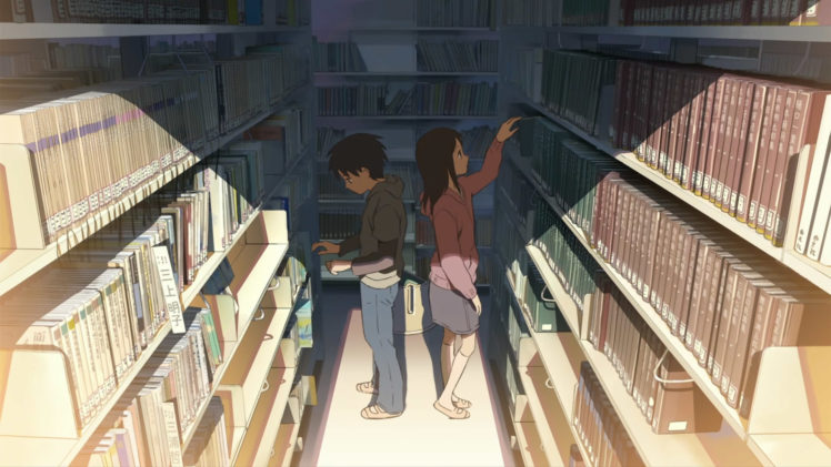library, Makoto, Shinkai, 5, Centimeters, Per, Second HD Wallpaper Desktop Background