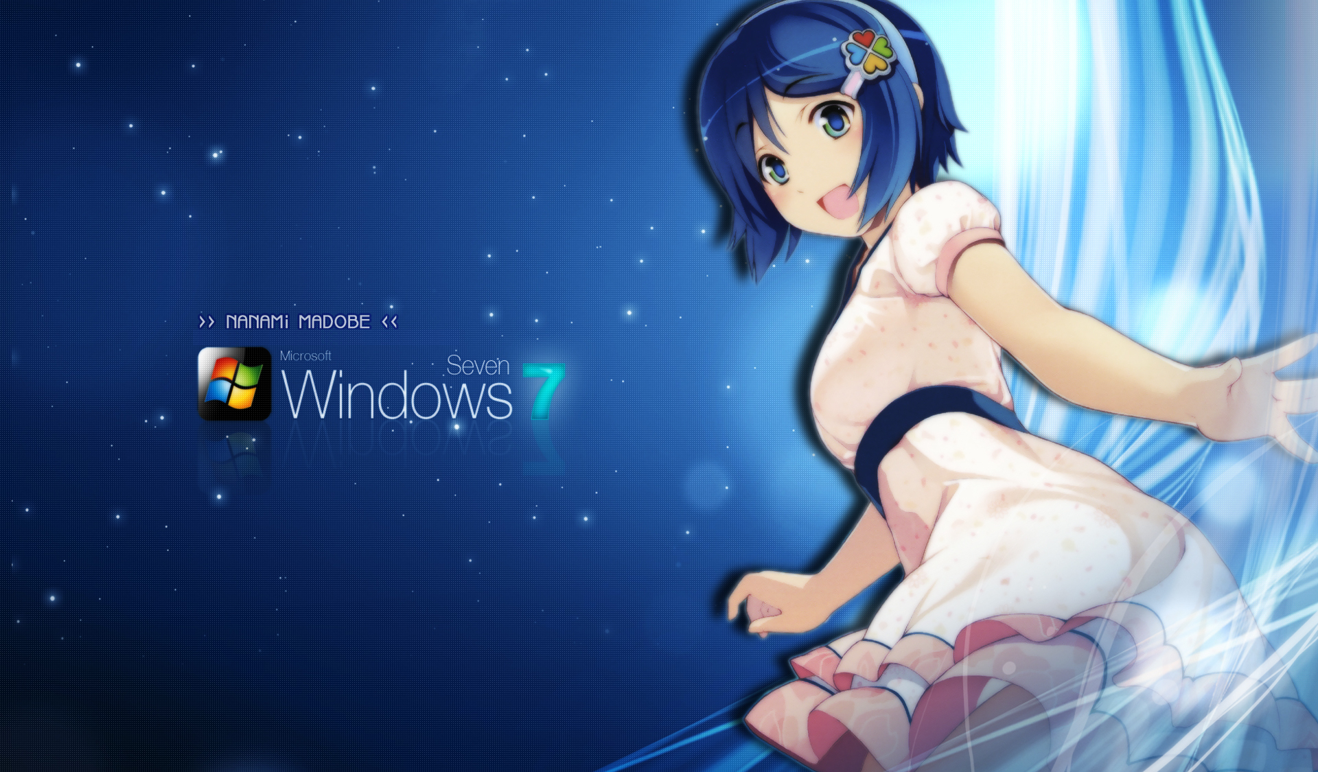 windows, 7, Madobe, Nanami, Microsoft, Windows, Os tan Wallpaper