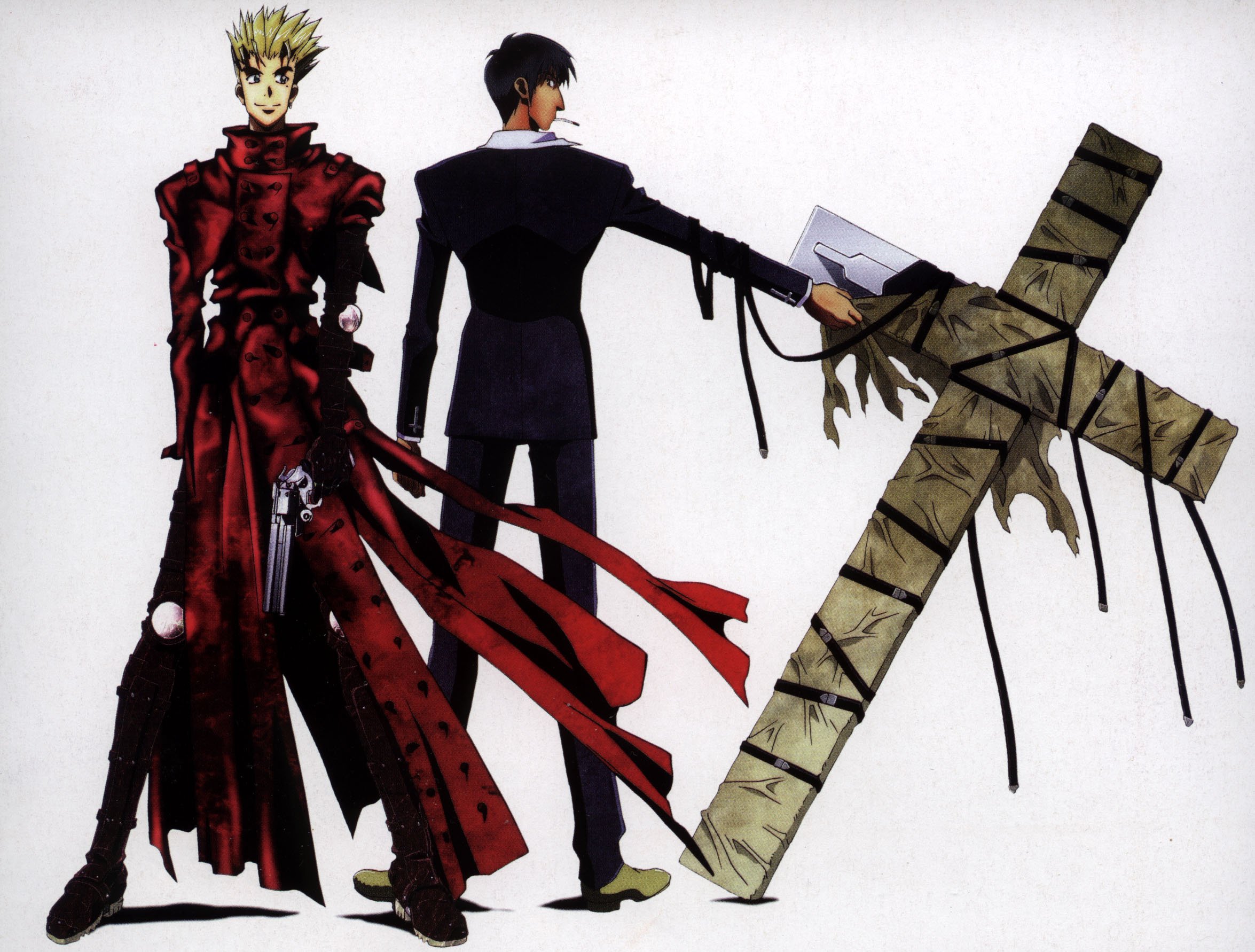 cross, Trigun, Simple, Background Wallpaper