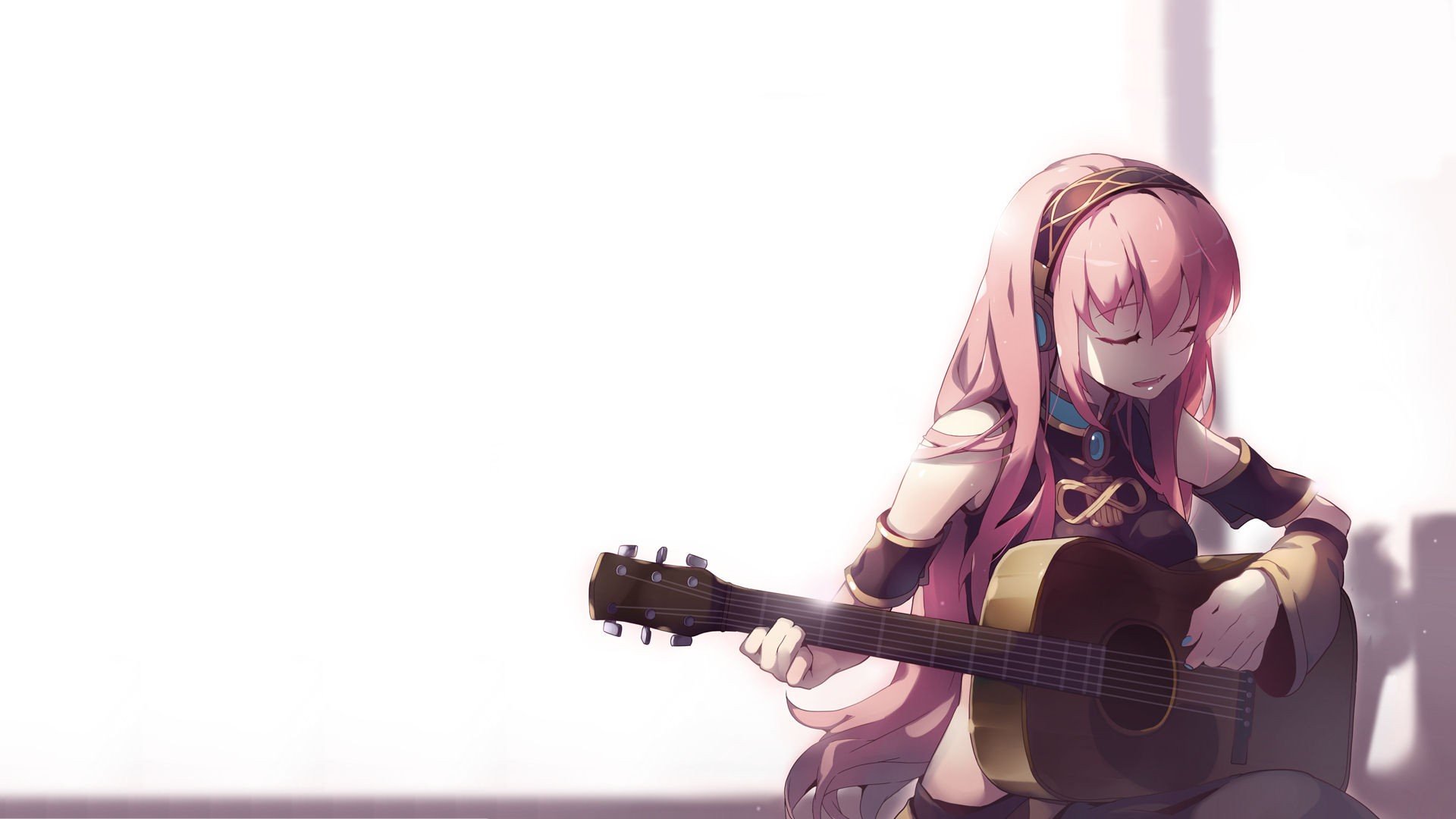 vocaloid, Megurine, Luka, Anime, Anime, Girls, Detached, Sleeves Wallpaper