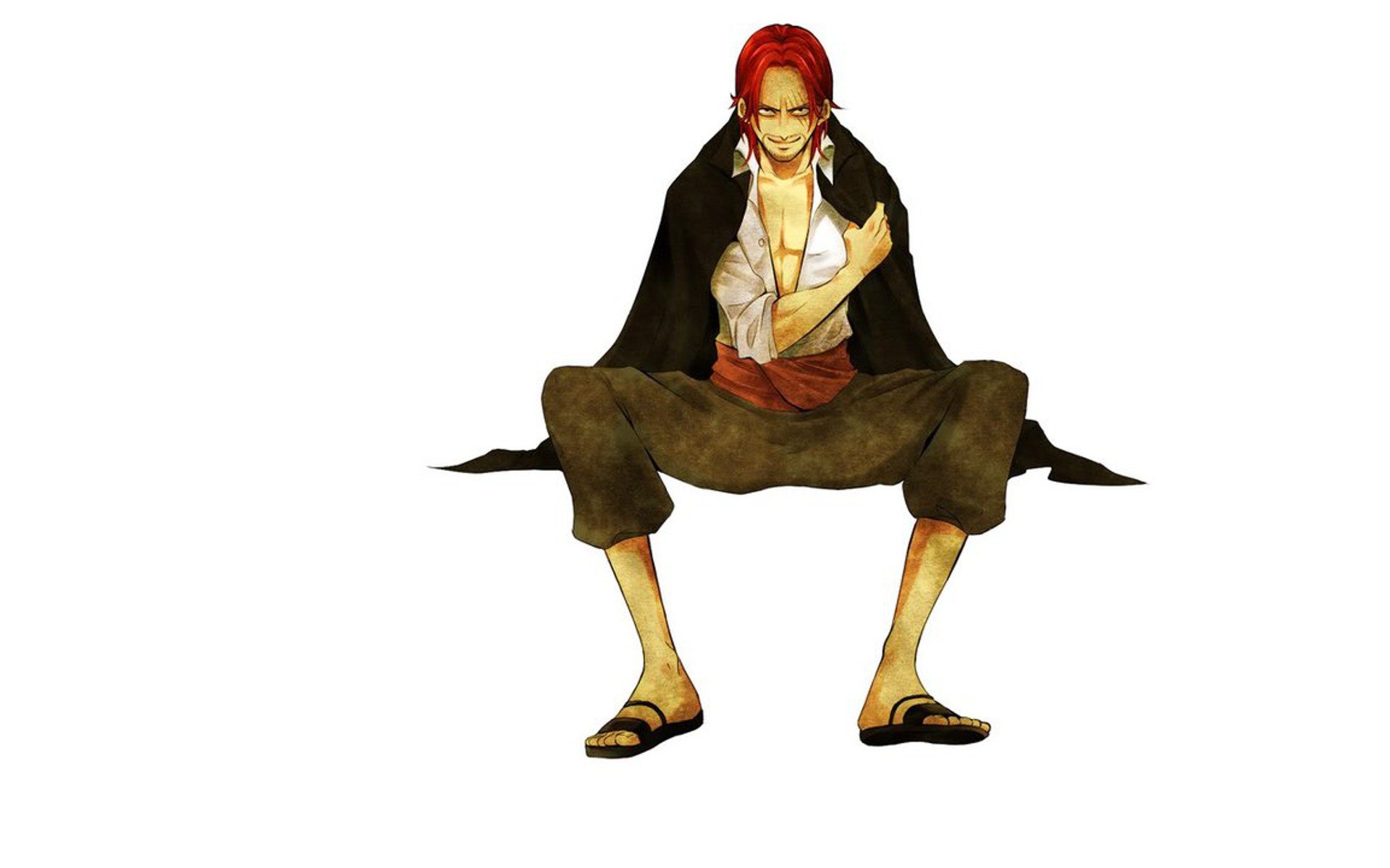 one, Piece,  anime , Shanks, Anime, Boys, Simple, Background, White, Background Wallpaper