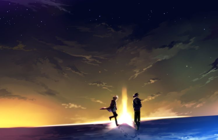 night, Anime, Boys, Skyscapes, Shion, Nezumi, No, HD Wallpaper Desktop Background