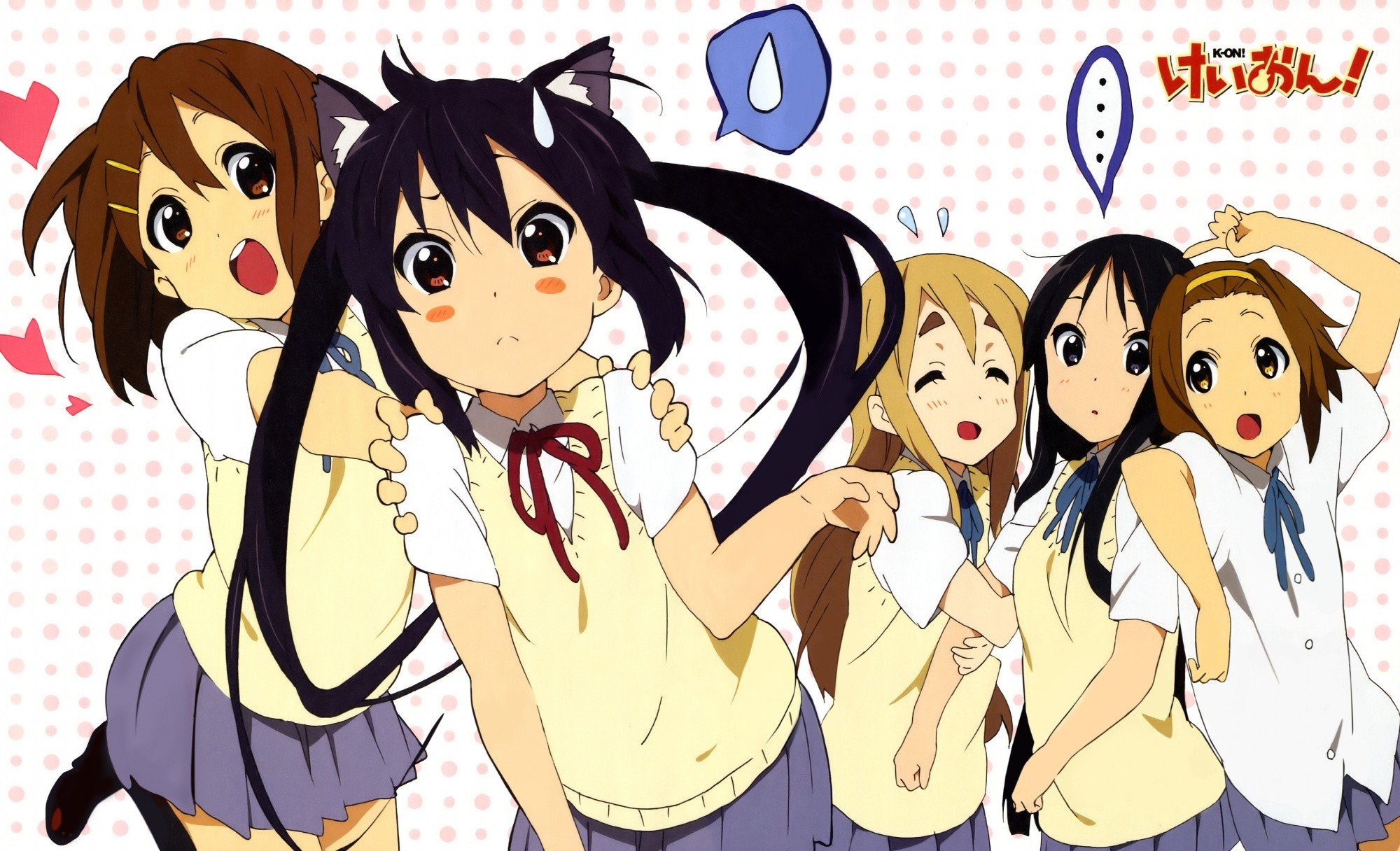 k on , Hirasawa, Yui, Akiyama, Mio, Kotobuki, Tsumugi, Anime Wallpaper