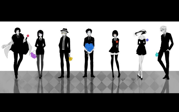 groups, Durarara , Heiwajima, Shizuo, Orihara, Izaya, Sonohara, Anri, Ryuugamine, Mikado, Sturluson, Celty HD Wallpaper Desktop Background