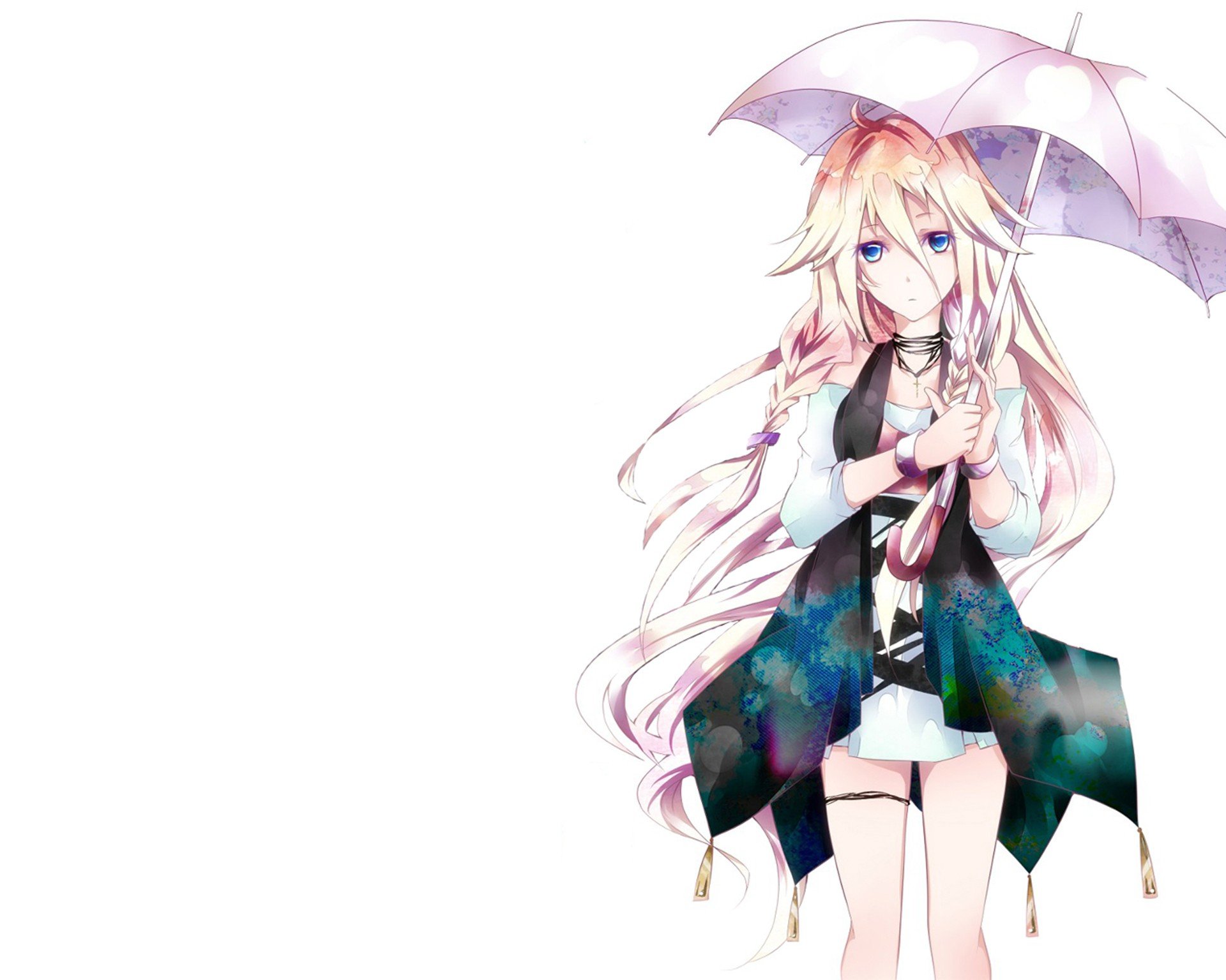 vocaloid, Simple, Background, Anime, Girls, White, Background Wallpaper