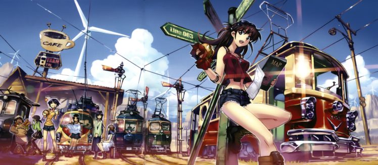 brunettes, Boots, Clouds, Multicolor, Cars, Blue, Eyes, Food, Lens, Flare, Trains, Long, Hair, Outdoors, Tank, Tops, Goggles, Straws, Short, Hair, Maps, Scenic, T shirts, Bows, Necklaces, Navel, Vehicles, Open, HD Wallpaper Desktop Background