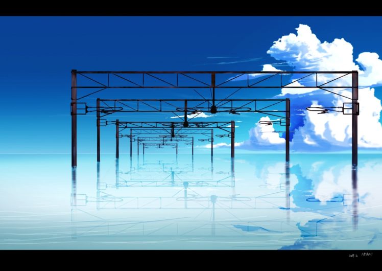 original, Amazu, Yoriiti, Clouds, Nobody, Original, Scenic, Sky, Water HD Wallpaper Desktop Background