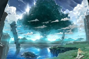 bob,  biyonbiyon , Clouds, Landscape, Original, Scenic, Sky, Tree, Water