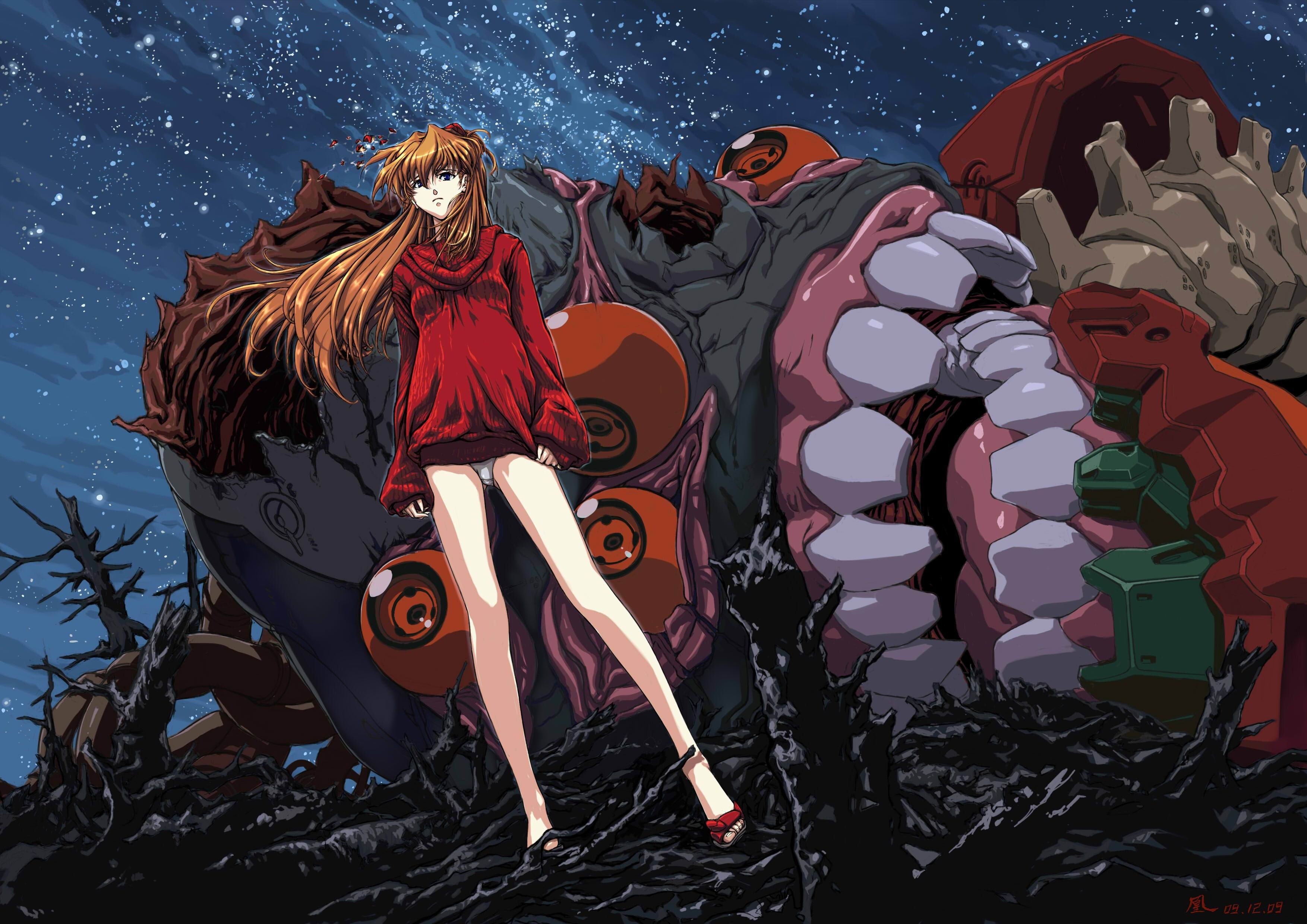 vectors, Neon, Genesis, Evangelion, Asuka, Langley, Soryu, Evas Wallpaper