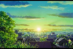 sun, Trees, Cityscapes, Anime, Karigurashi, No, Arrietty, The, Secret, World, Of, Arrietty
