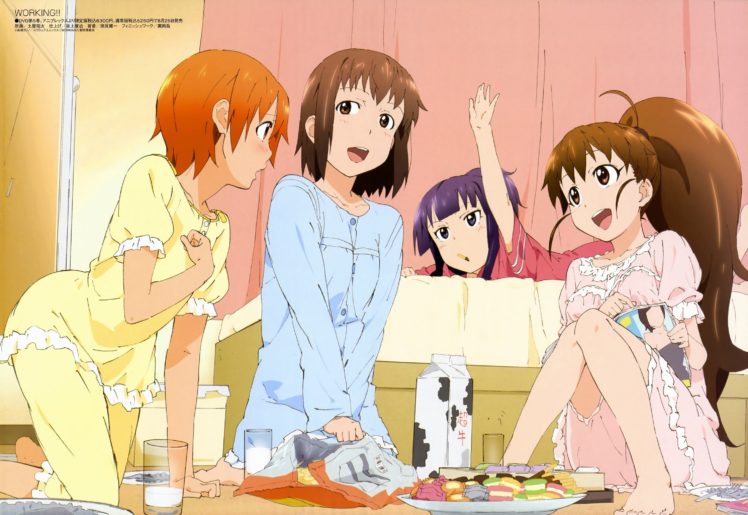 working ,  anime , Yamada, Aoi, Taneshima, Popura, Inami, Mahiru HD Wallpaper Desktop Background