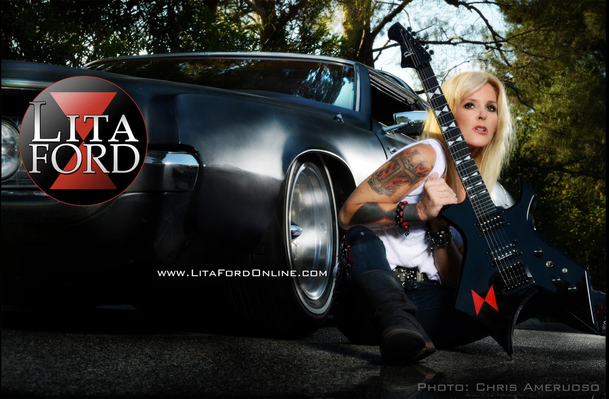 lita, Ford, Heavy, Metal, Hard, Rock, Babe, Poster, Guitar, Lowrider Wallpaper