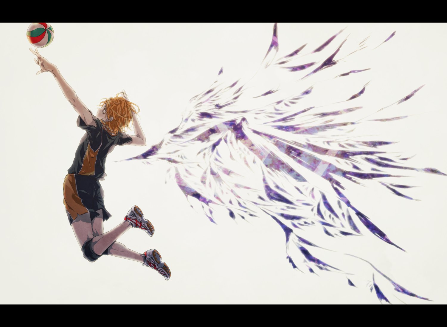 die4k, Haikyuu , Hinata, Shouyou, Male, Sport, Volleyball, Wings Wallpaper