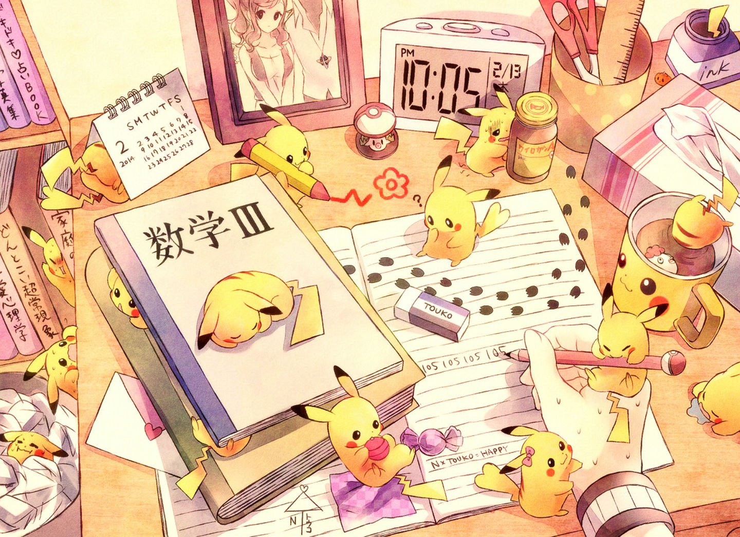book, Brown, Hair, Foongus, N, Pikachu, Pokemon, Torute, Touko,  pokemon Wallpaper