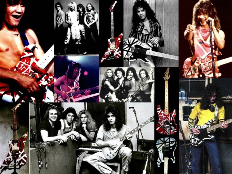 van, Halen, Hard, Rock, Heavy, Metal, Classic, Guitar, Collage HD Wallpaper Desktop Background