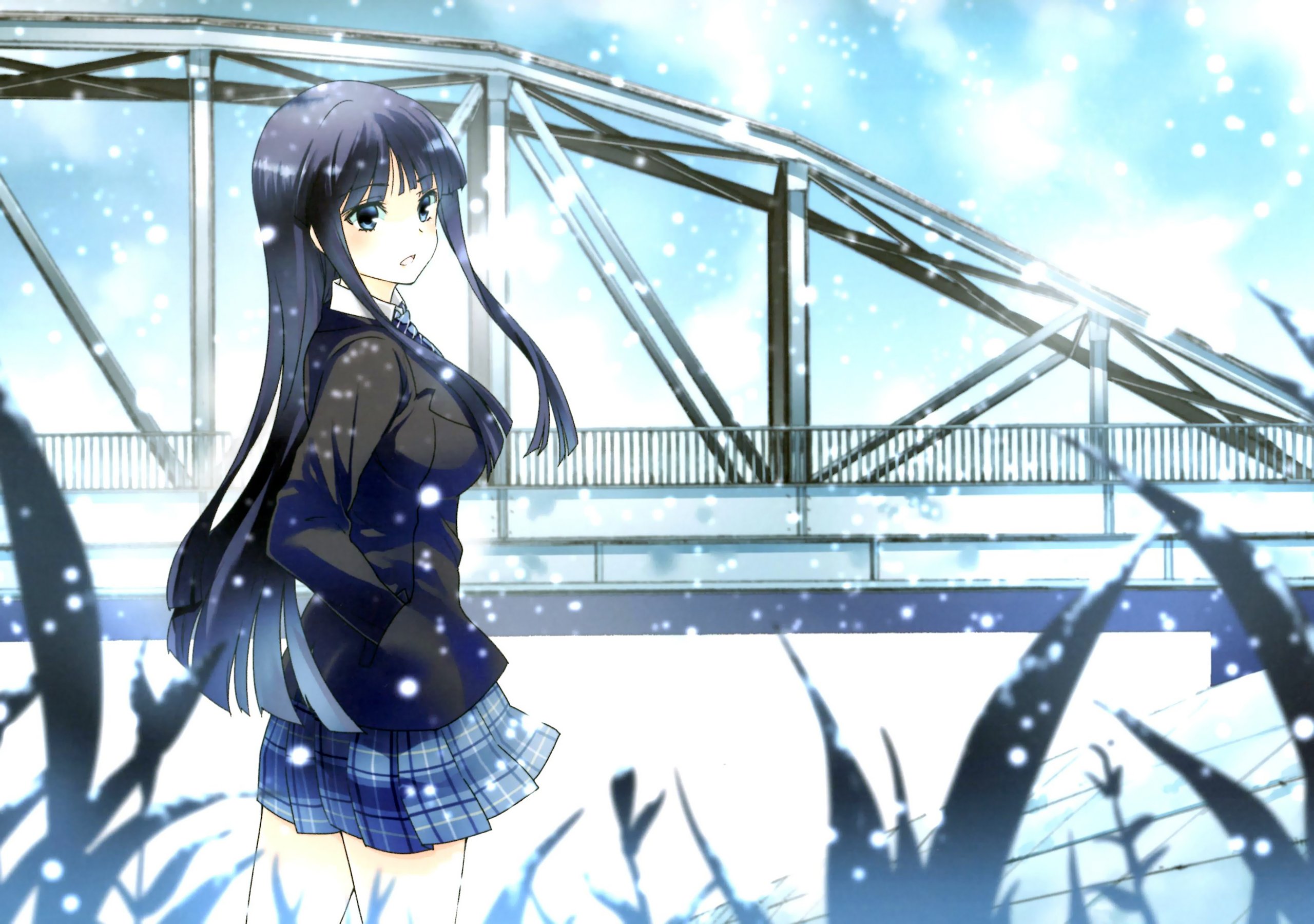 long, Hair, Sakayama, Shinta, Scan, Snow, Touma, Kazusa, White, Album, White, Album Wallpaper