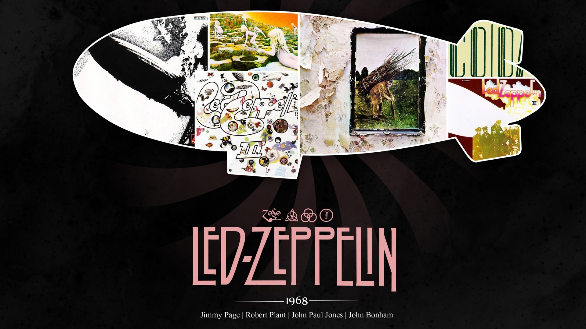 led, Zeppelin, Classic, Hard, Rock, Blues Wallpaper