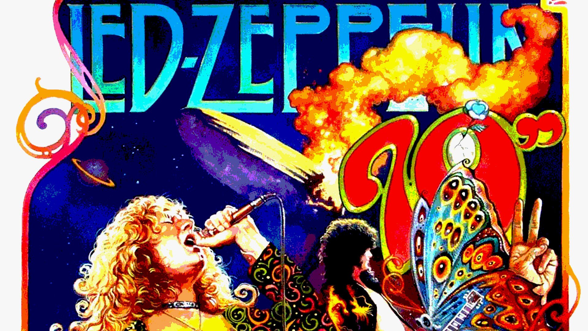 led, Zeppelin, Classic, Hard, Rock, Blues Wallpaper