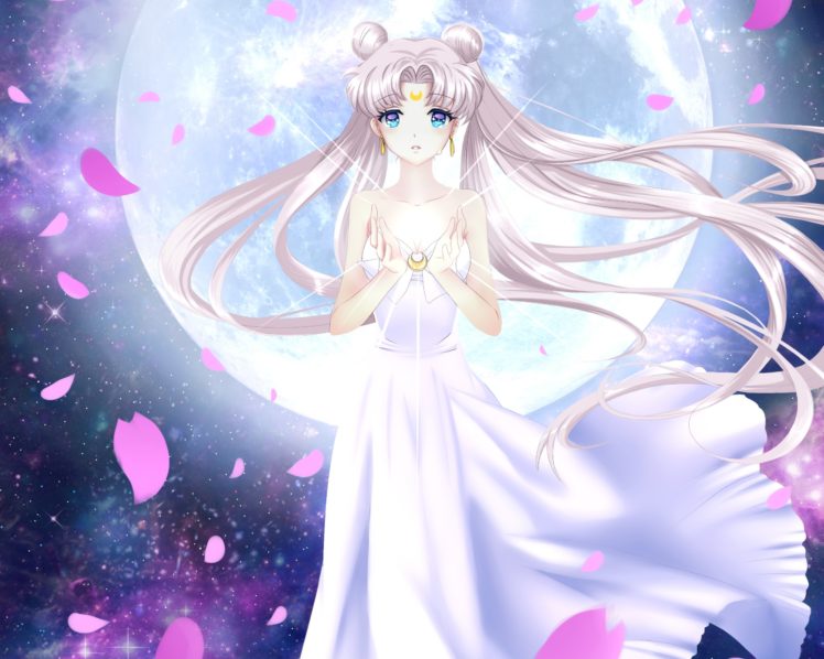 moon, Sailor, Flower, Light HD Wallpaper Desktop Background