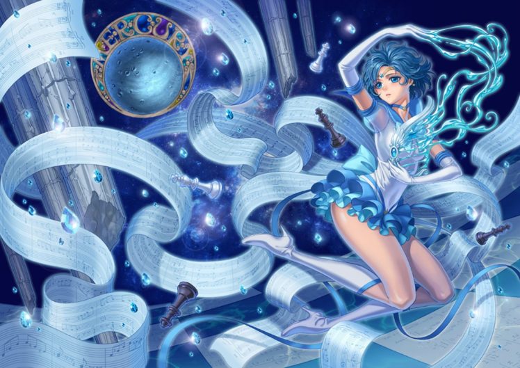 eclosion, Mizuno, Ami, Sailor, Moon HD Wallpaper Desktop Background