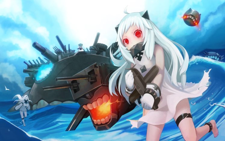 elrowa, Kantai, Collection, Northern, Ocean, Hime, Seaport, Hime, Wo class,  kancolle HD Wallpaper Desktop Background