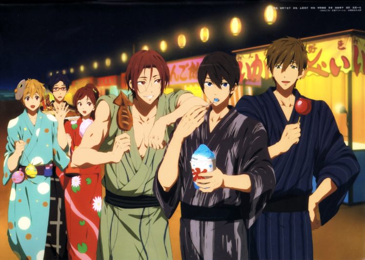 free , Matsuoka, Gou, Matsuoka, Rin, Ryugazaki, Rei, Hazuki, Nagisa HD Wallpaper Desktop Background