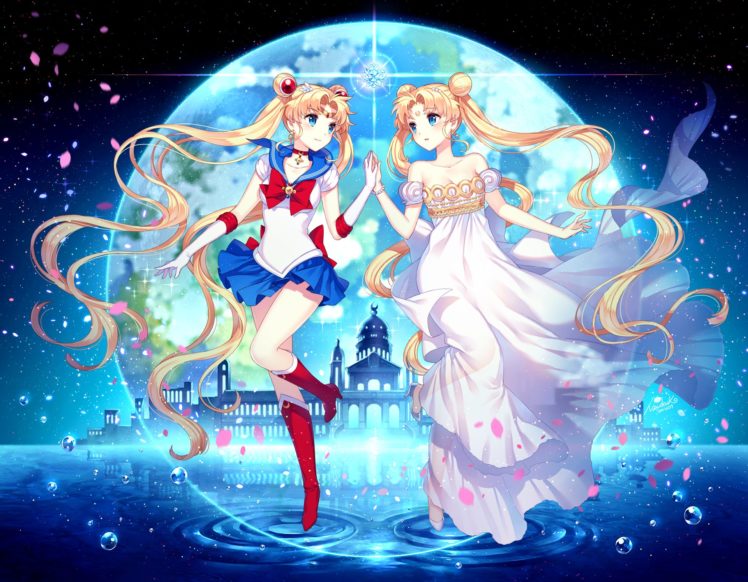 usagi, Serenty, Sailor, Moon, Moon, Kingdom HD Wallpaper Desktop Background