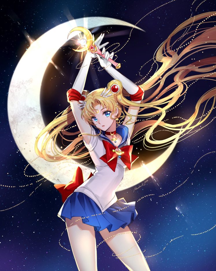 moon, Sailor, Moon, Girl, Long, Hair, Amazing HD Wallpaper Desktop Background