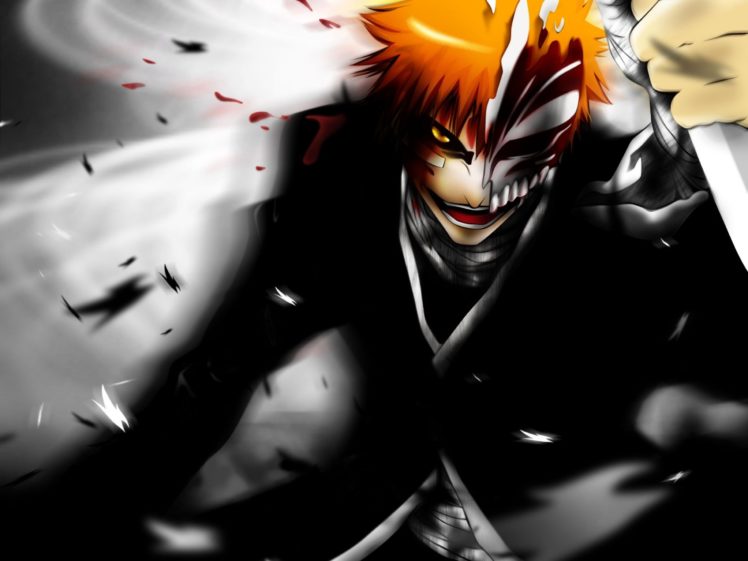 anime, Series, Bleach, Ichigo, Horrow, Dark, Devil, Orange, Hair HD Wallpaper Desktop Background
