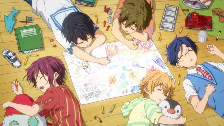 anime, Series, Free, Group, Friend, Cute, Pencil, Color, Sleep, Children HD Wallpaper Desktop Background