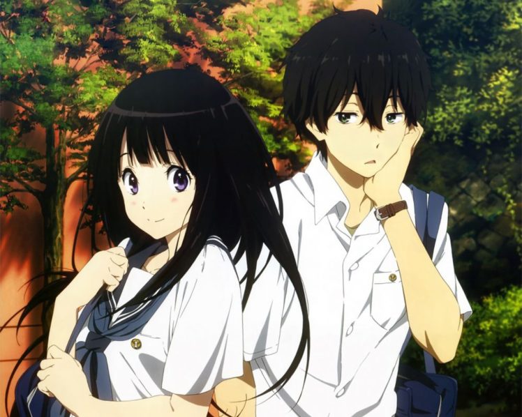 hyouka, Anime, Series, Girl, Boy, Long, Hair HD Wallpaper Desktop Background