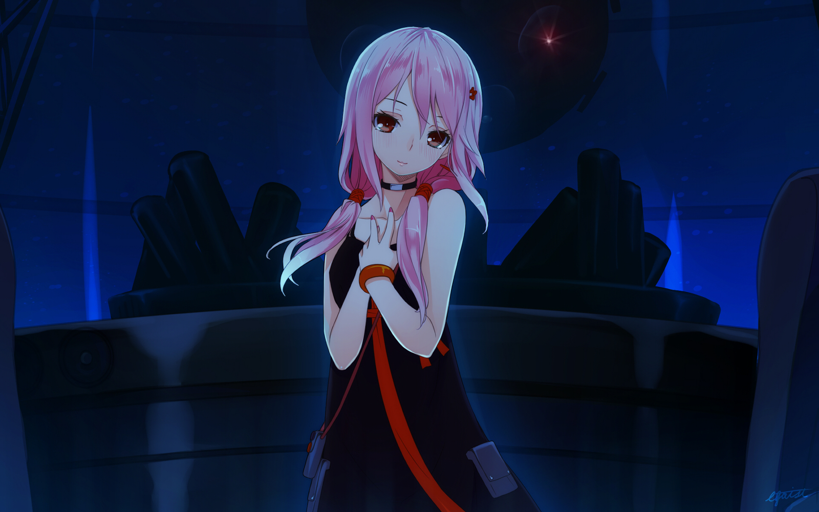 guilty, Crown, Hinasaki, Pink, Hair, Yuzuriha, Inori Wallpaper