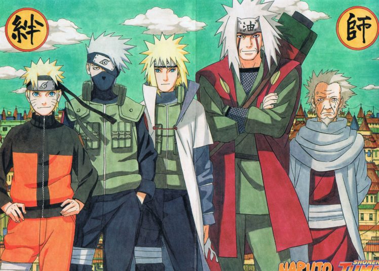 jump, Naruto, Uzumaki, Kakashi, Hatake, Namikaz HD Wallpaper Desktop Background