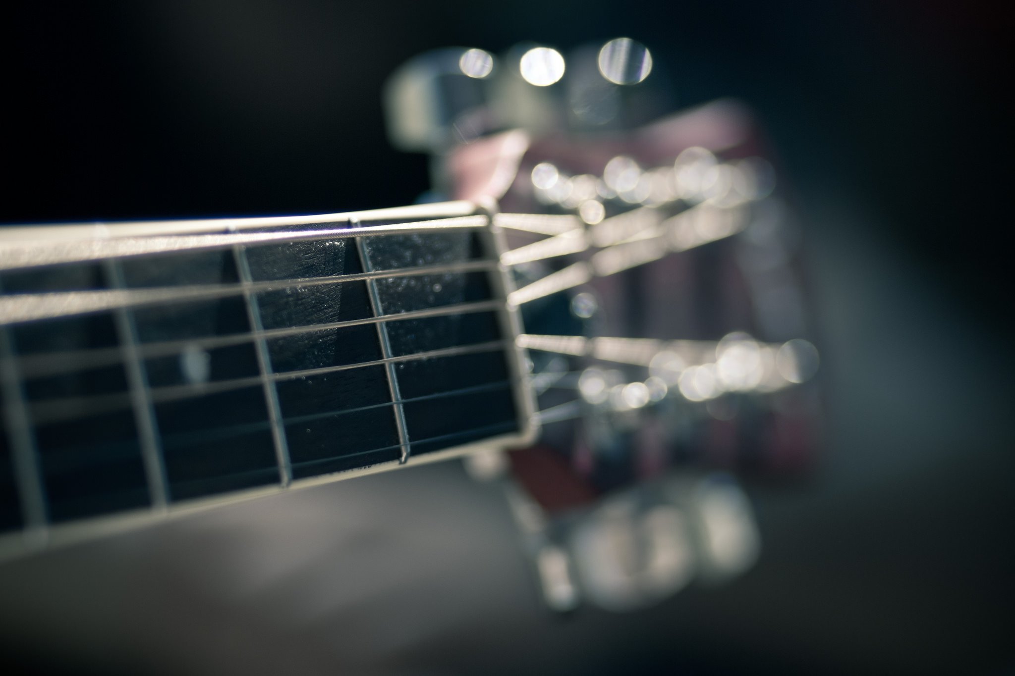 electric, Gibson, Fender, Guitar, Reflection, Strings, Macro, Music, Art Wallpaper