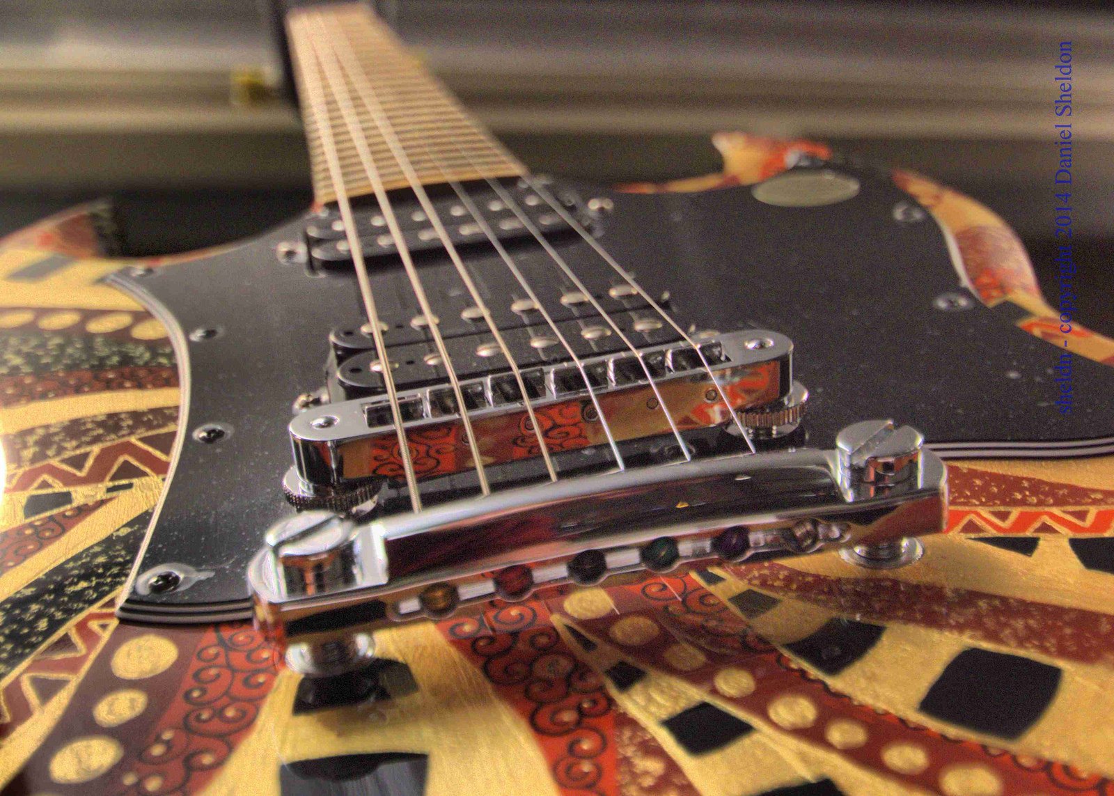 electric, Gibson, Fender, Guitar, Reflection, Strings, Macro, Music, Art Wallpaper