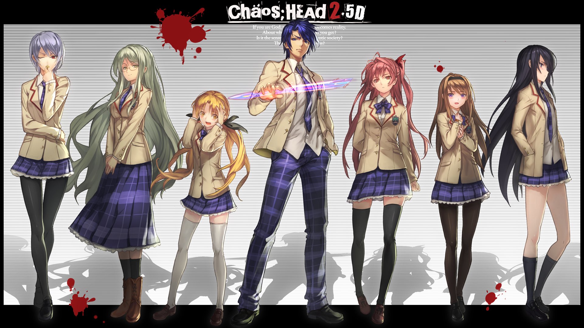 chaos, Head, Anime, Girl, Lovely Wallpaper