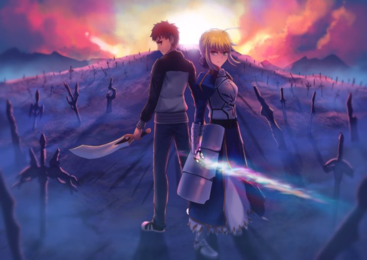 Fate Stay Night Emiya Shirou Saber Wallpapers Hd Desktop And Mobile Backgrounds