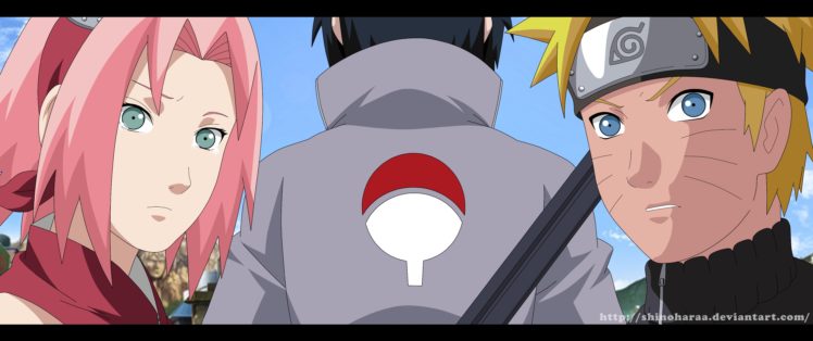 naruto, Uchiha, Sasuke, Uzumaki, Naruto, Haruno, Sakura, Hitai ate HD Wallpaper Desktop Background