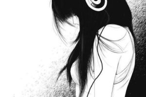 headphones, Manga, Girl, Long, Hair, Alone, Mood