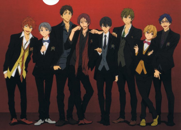 free, Mikoshiba, Momotaro, Nanase, Haruka,  free , Yamazaki, Sosuke, Tachibana, Makoto HD Wallpaper Desktop Background