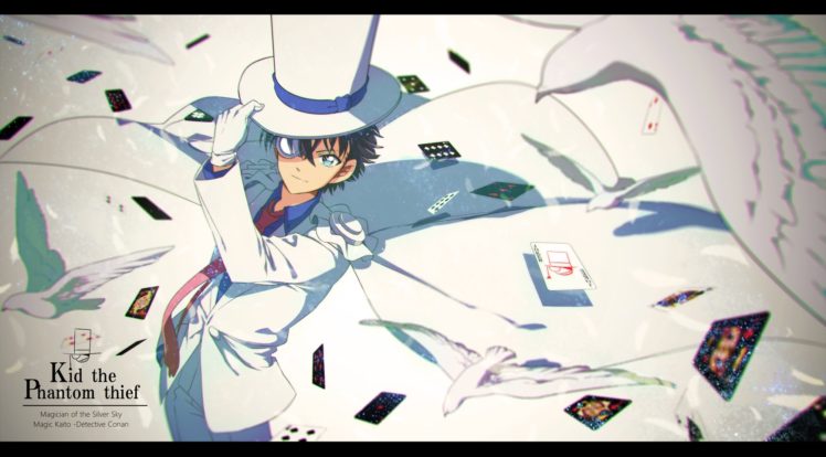 kuroba, Kaito, Kaitou, Kid, Light, Background, Card HD Wallpaper Desktop Background