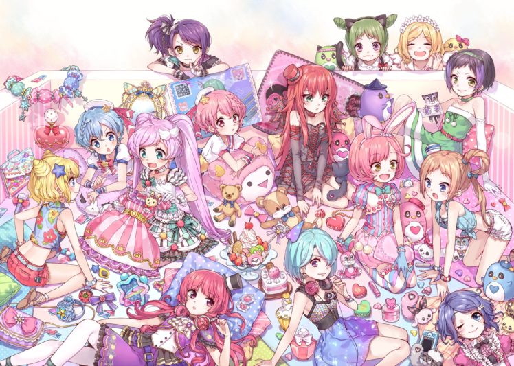 pretty, Rhythm, Rainbow, Live, Pripara, Manaka, Lala, Suzuno, Ito, Usagi HD Wallpaper Desktop Background